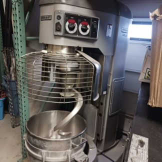 Hobart HL1400N Legacy 140qt mixer with stainless bowl paddle hook whisk attachments