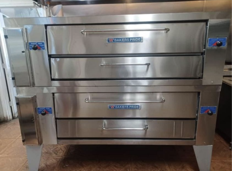 Bakers Pride Y602 double stack deck ovens Gas excellent stone condition