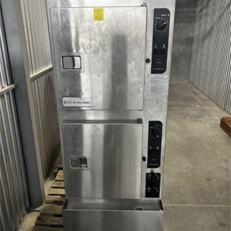 Cleveland 24CGA10.2ES commercial steamcraft convection gemini10 pan steamer  natural gas